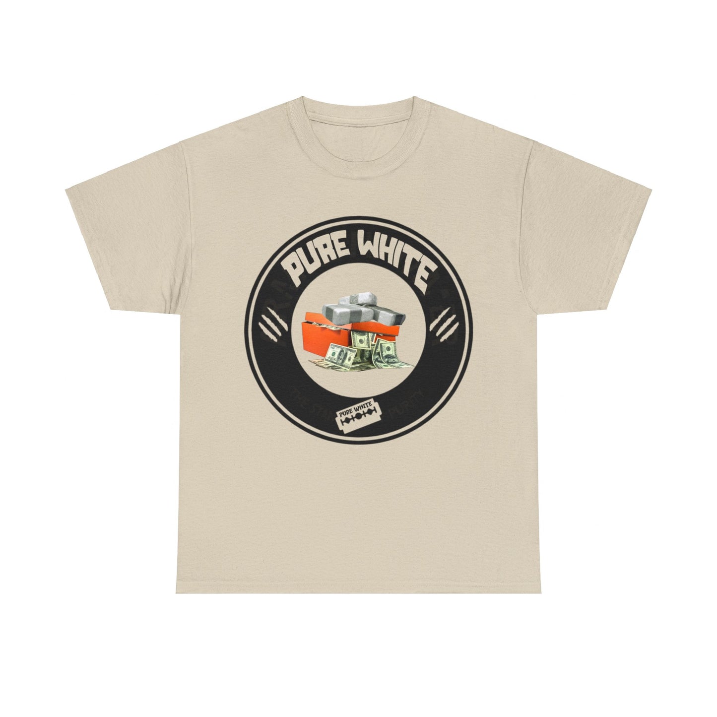 Pure White Street Legend collection Unisex Heavy Cotton Tee