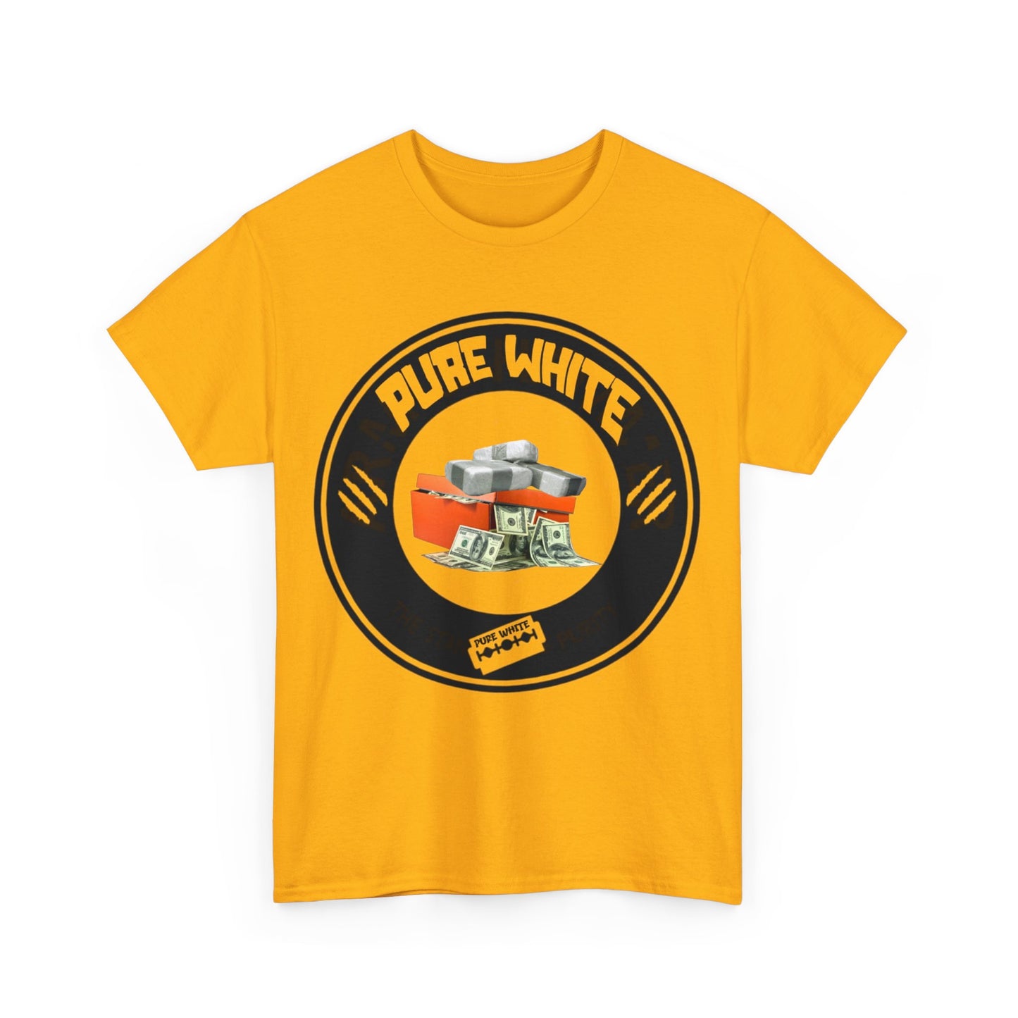 Pure White Street Legend collection Unisex Heavy Cotton Tee