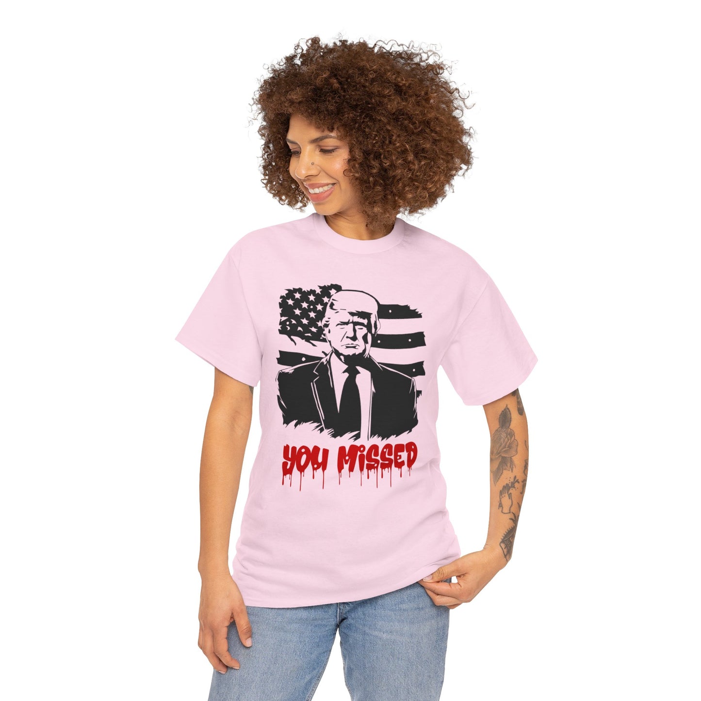 Trump You Missed Unisex Heavy Cotton Tee