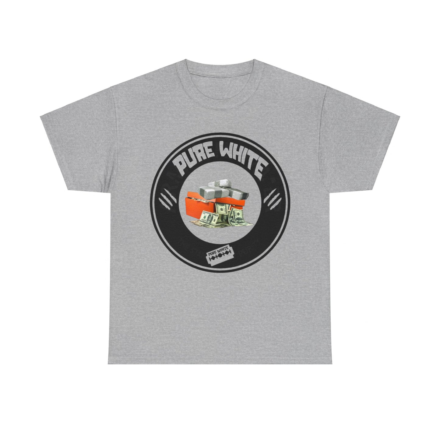 Pure White Street Legend collection Unisex Heavy Cotton Tee