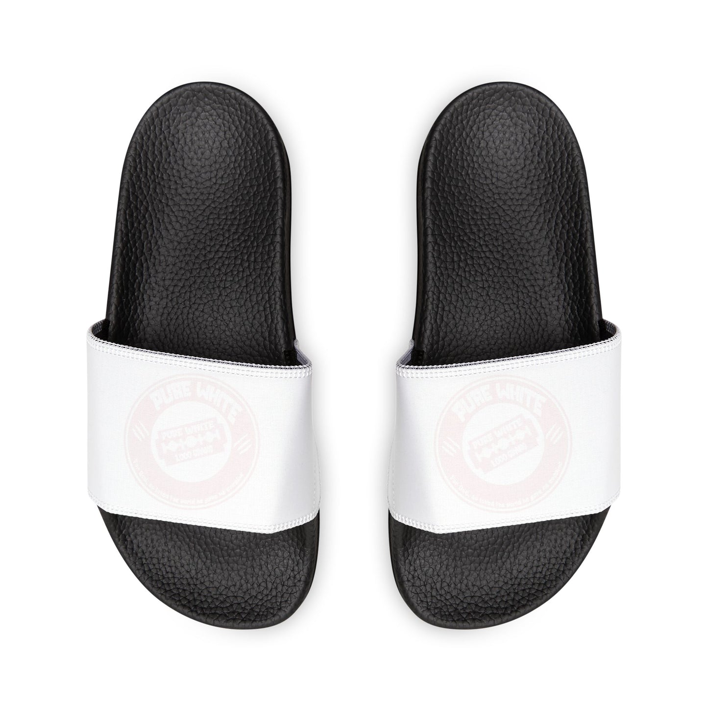 Pure White Men's Removable-Strap Sandals