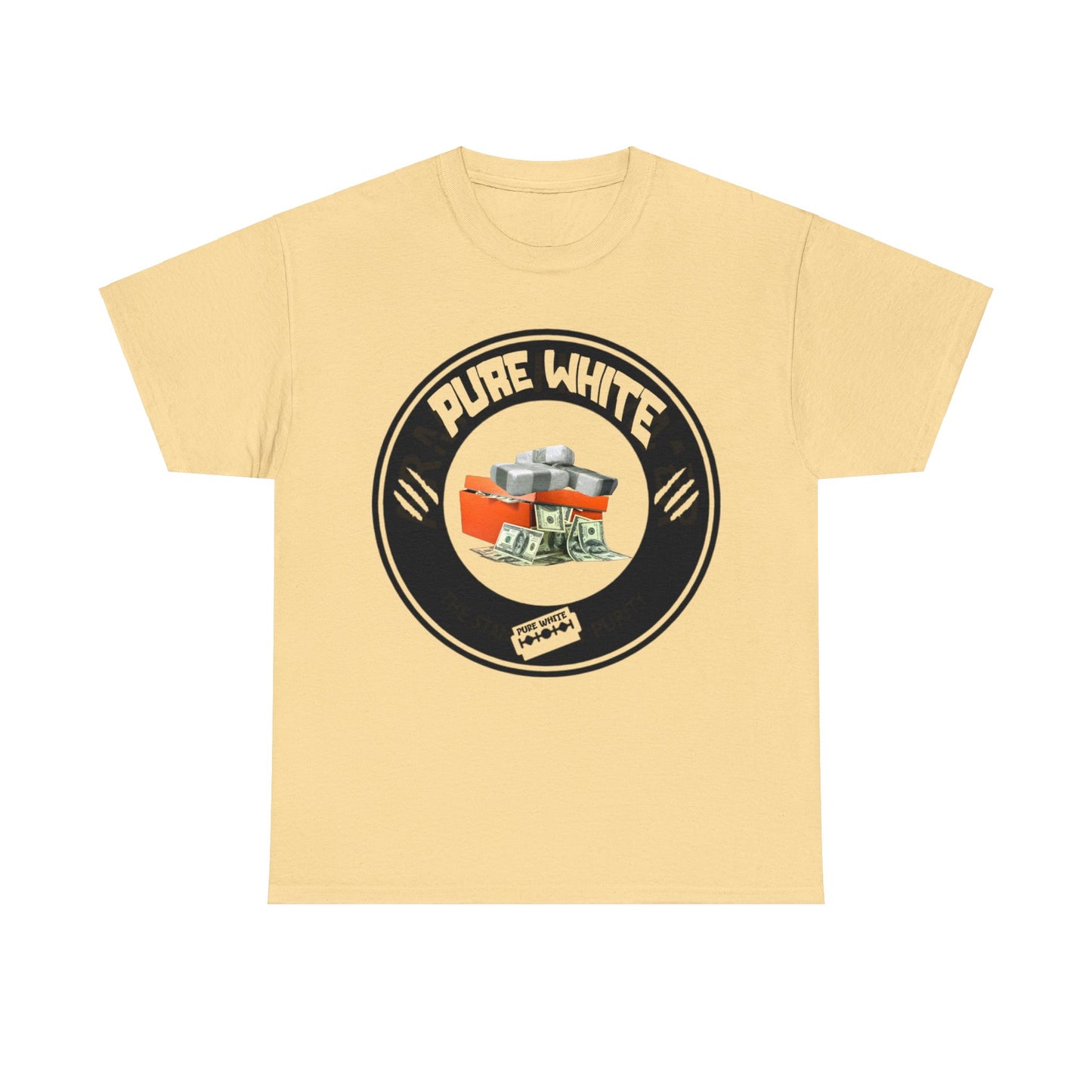 Pure White Street Legend collection Unisex Heavy Cotton Tee
