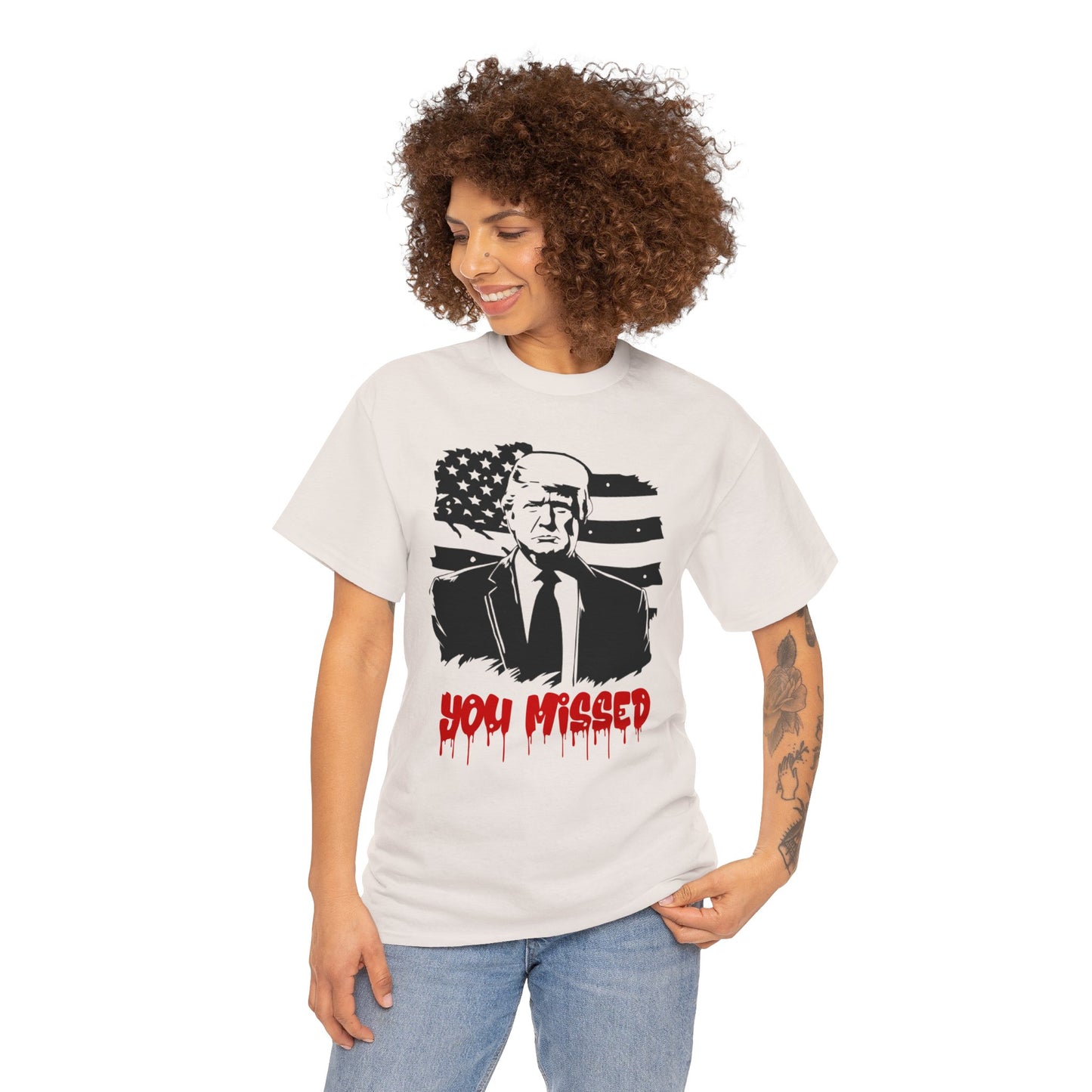 Trump You Missed Unisex Heavy Cotton Tee