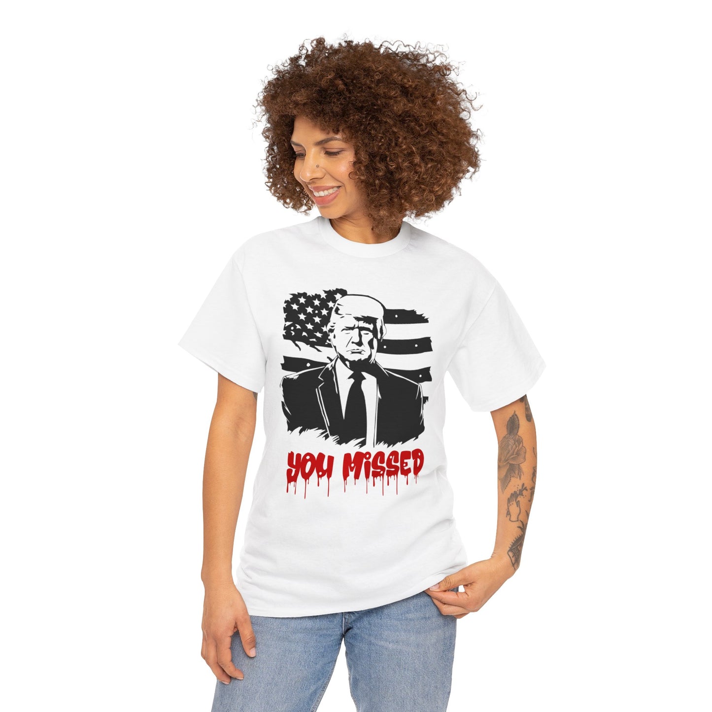 Trump You Missed Unisex Heavy Cotton Tee