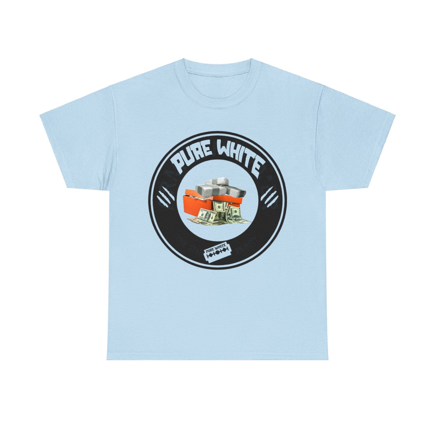 Pure White Street Legend collection Unisex Heavy Cotton Tee