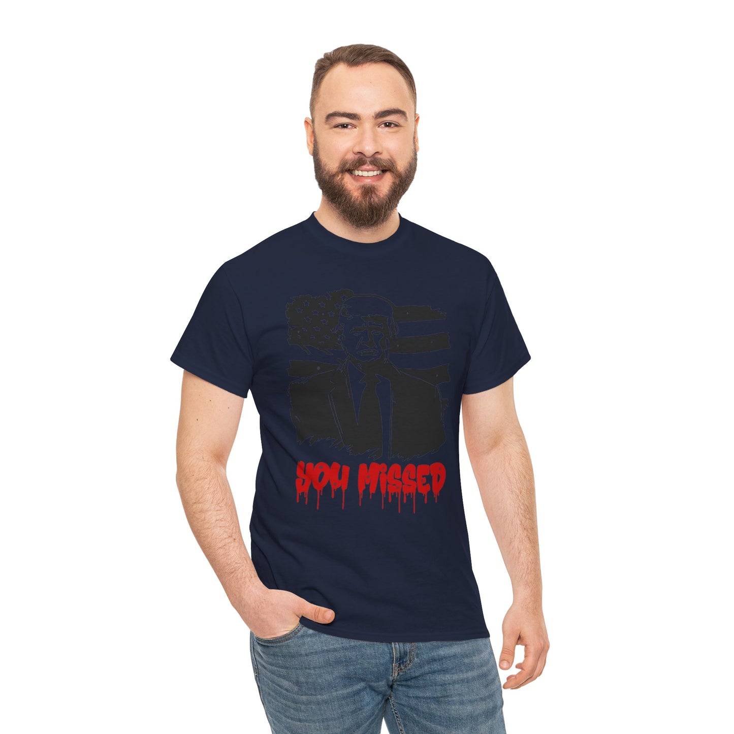 Trump You Missed Unisex Heavy Cotton Tee