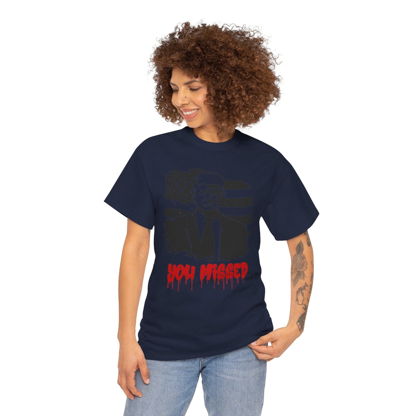 Trump You Missed Unisex Heavy Cotton Tee