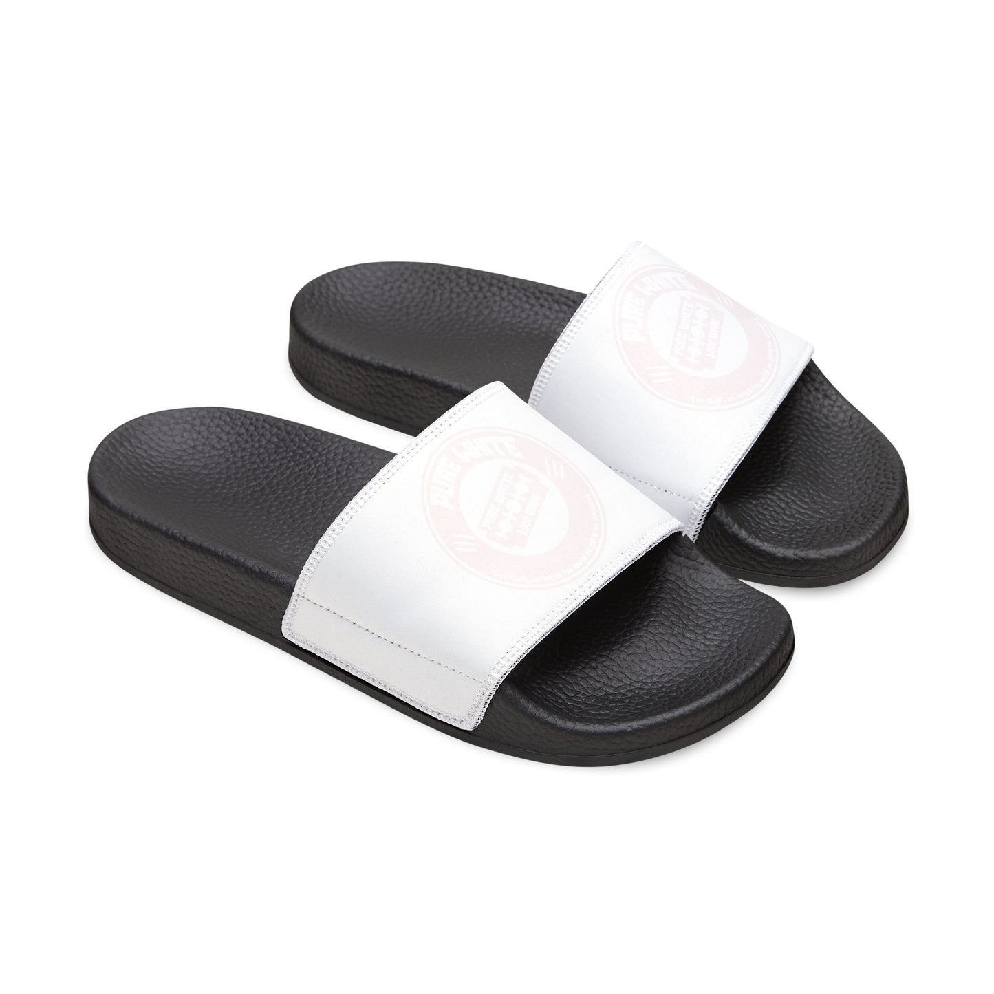 Pure White Men's Removable-Strap Sandals