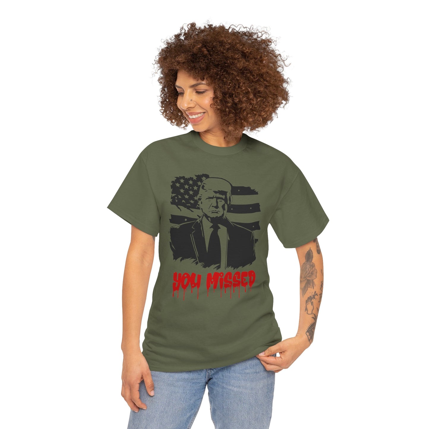 Trump You Missed Unisex Heavy Cotton Tee
