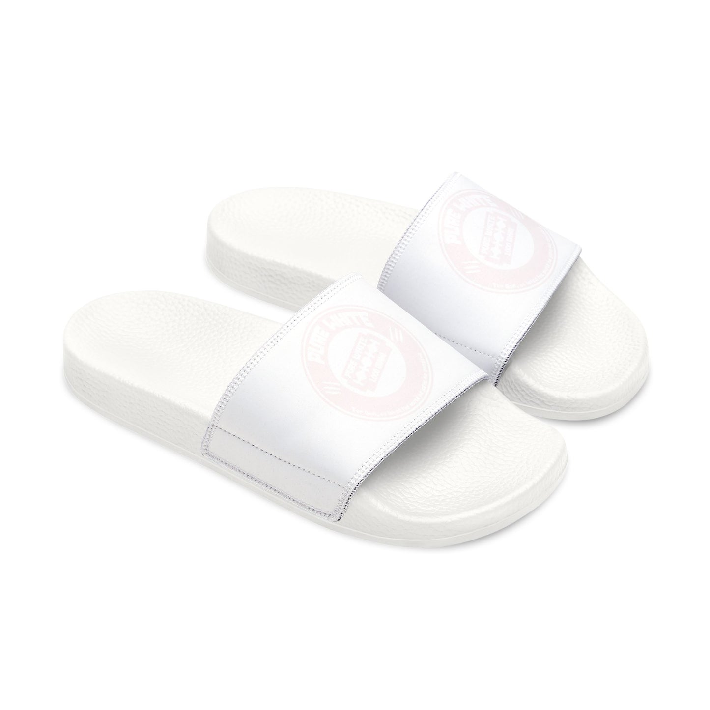 Pure White Men's Removable-Strap Sandals