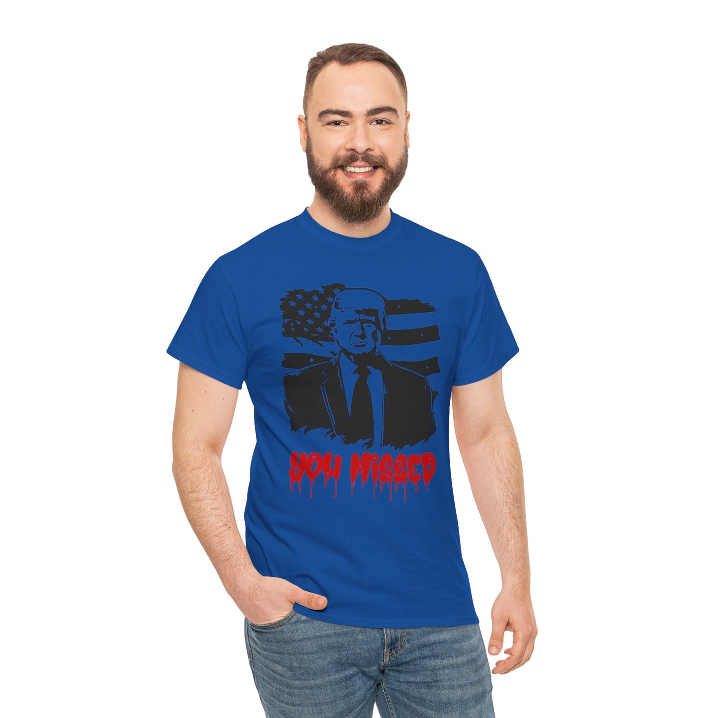 Trump You Missed Unisex Heavy Cotton Tee
