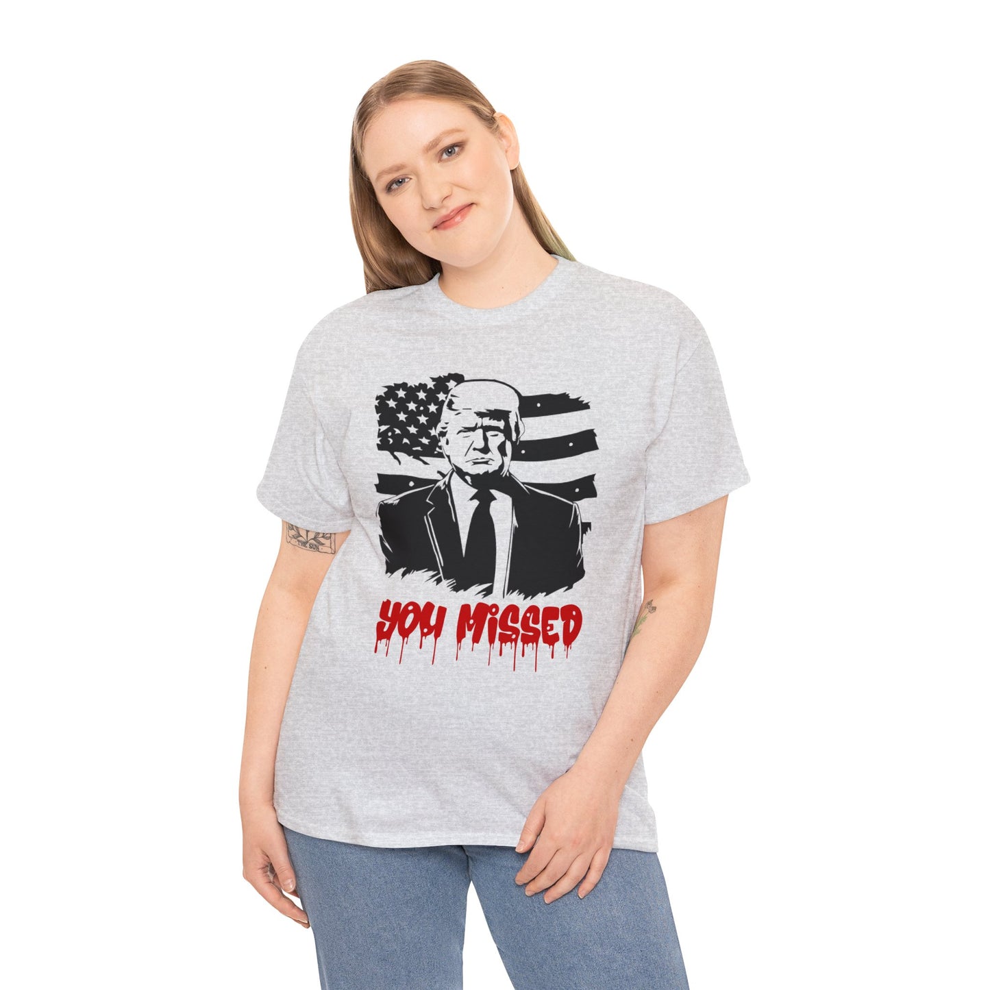 Trump You Missed Unisex Heavy Cotton Tee