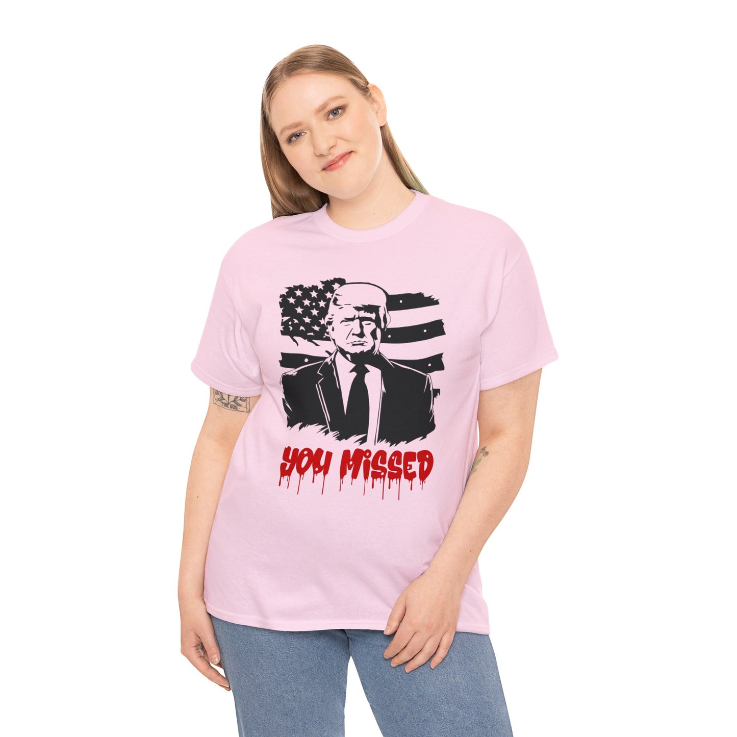 Trump You Missed Unisex Heavy Cotton Tee