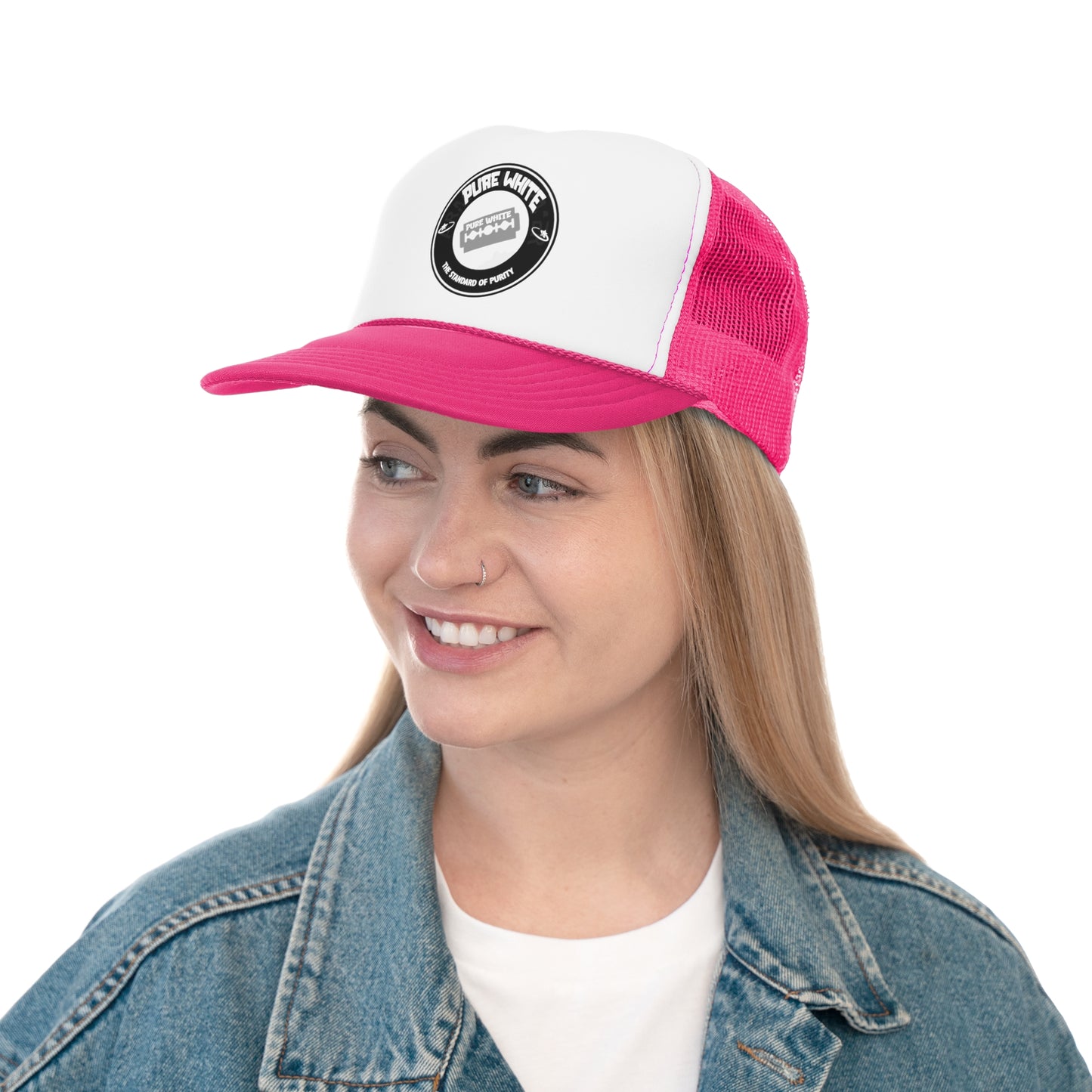 Pure White Trucker Caps