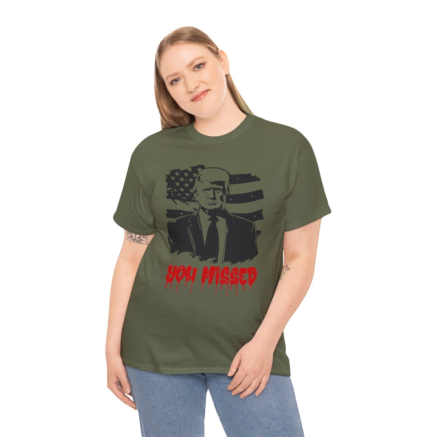 Trump You Missed Unisex Heavy Cotton Tee
