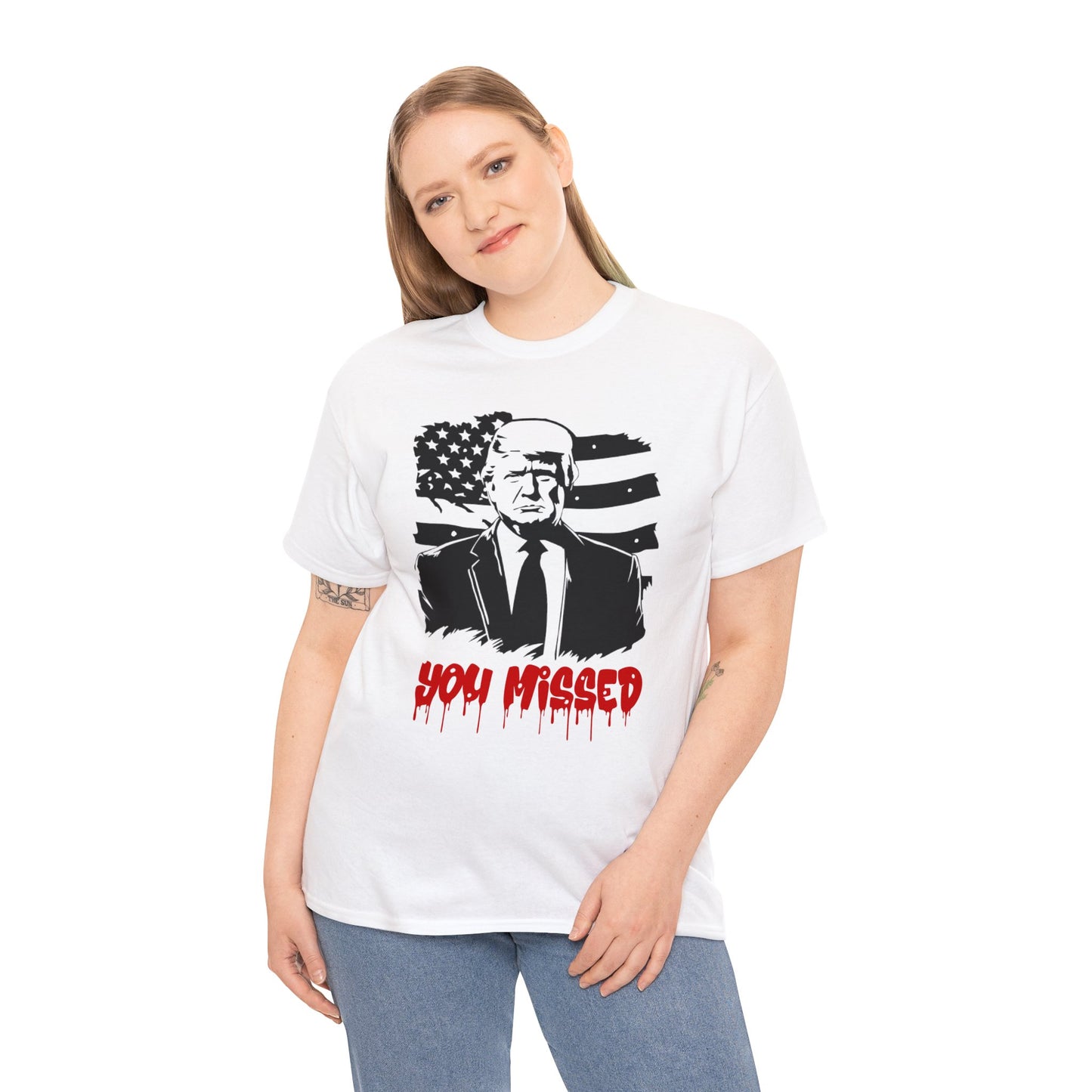 Trump You Missed Unisex Heavy Cotton Tee