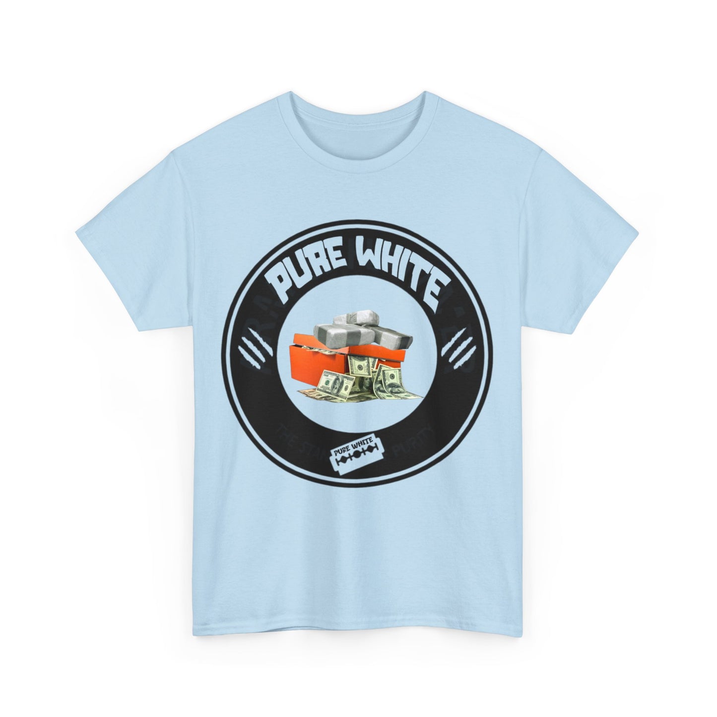 Pure White Street Legend collection Unisex Heavy Cotton Tee