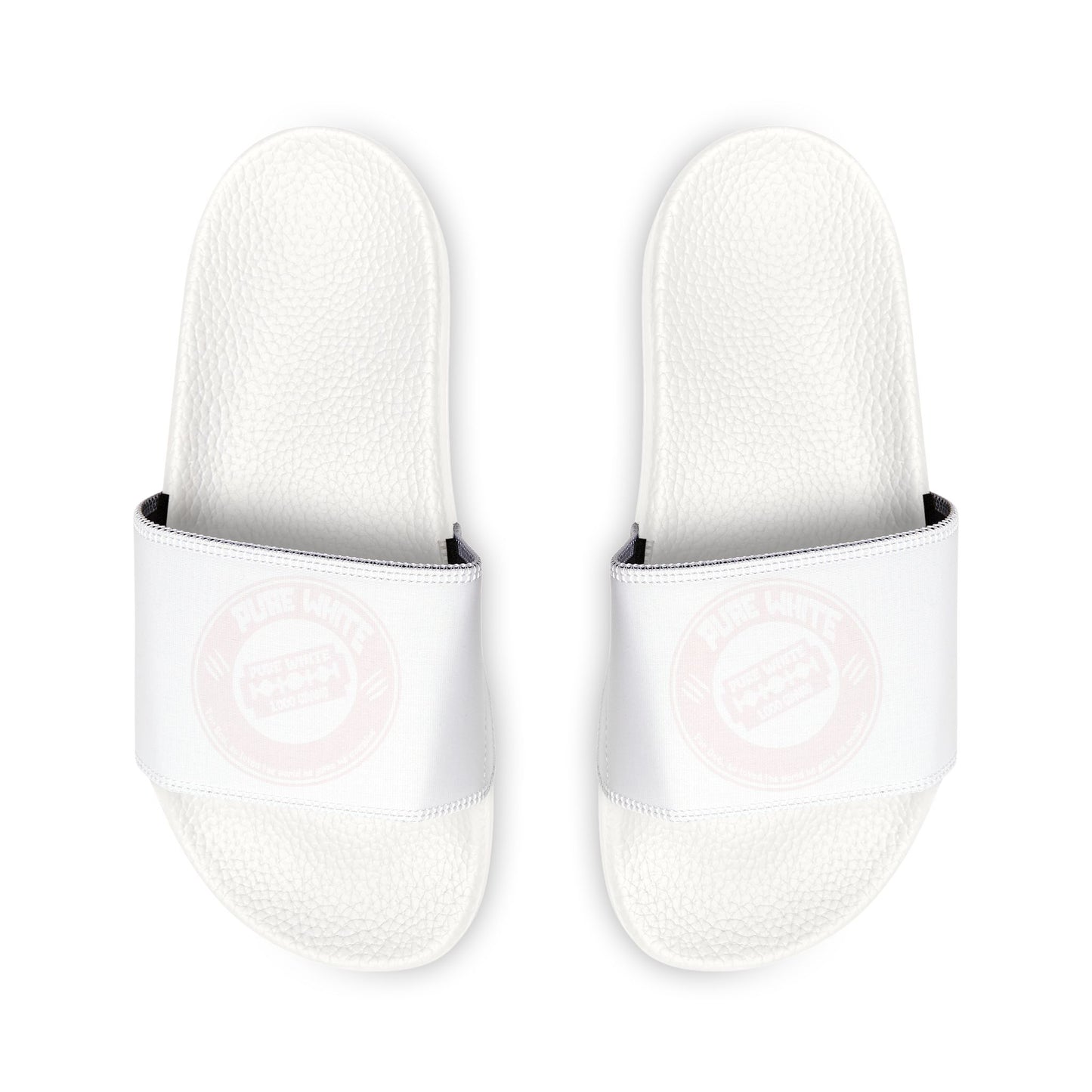 Pure White Men's Removable-Strap Sandals
