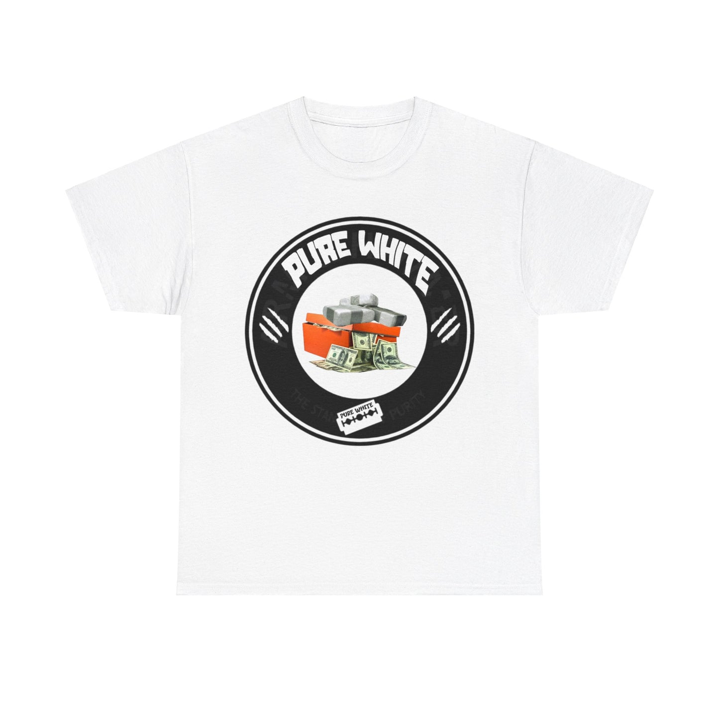 Pure White Street Legend collection Unisex Heavy Cotton Tee