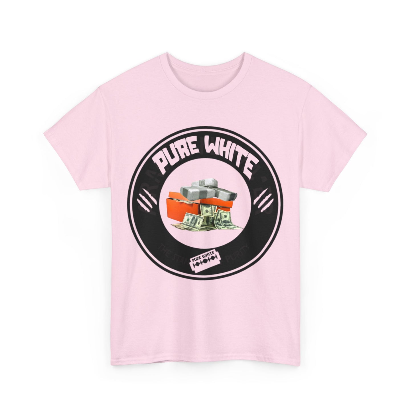 Pure White Street Legend collection Unisex Heavy Cotton Tee