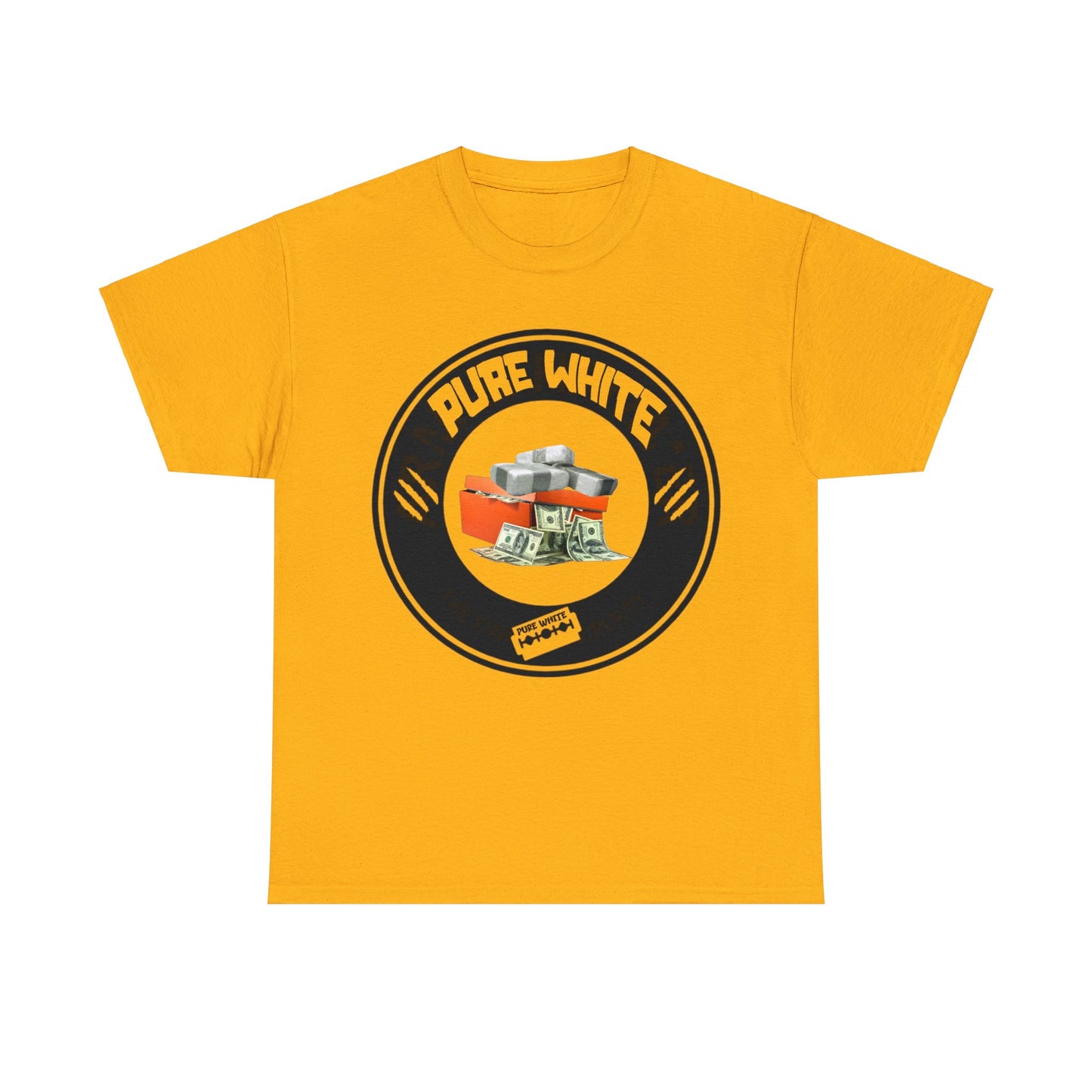 Pure White Street Legend collection Unisex Heavy Cotton Tee