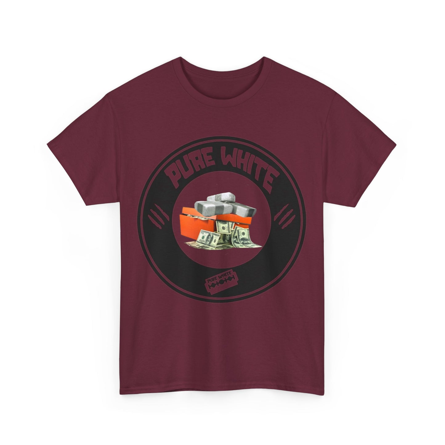 Pure White Street Legend collection Unisex Heavy Cotton Tee