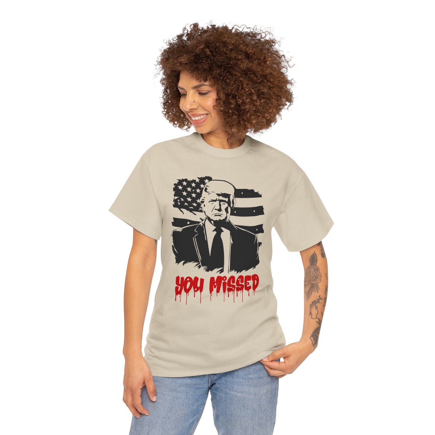 Trump You Missed Unisex Heavy Cotton Tee