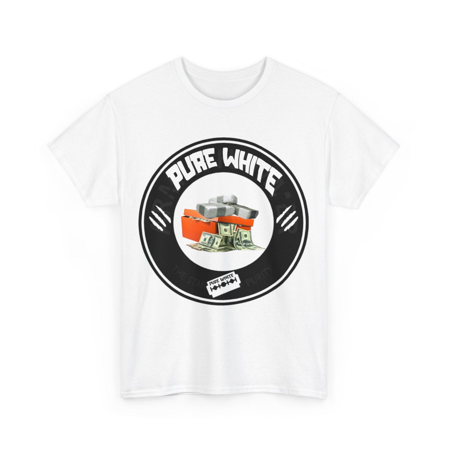 Pure White Street Legend collection Unisex Heavy Cotton Tee