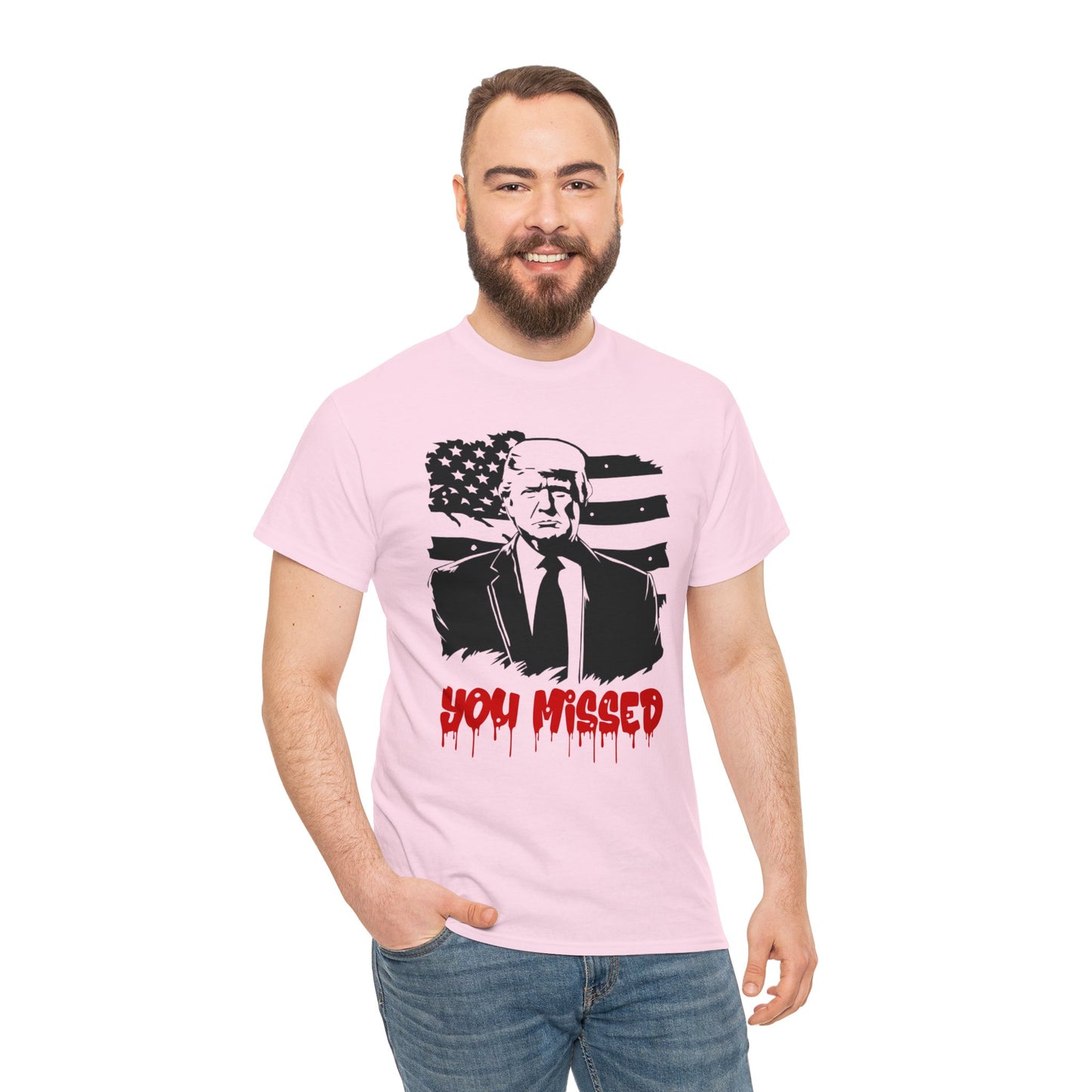 Trump You Missed Unisex Heavy Cotton Tee