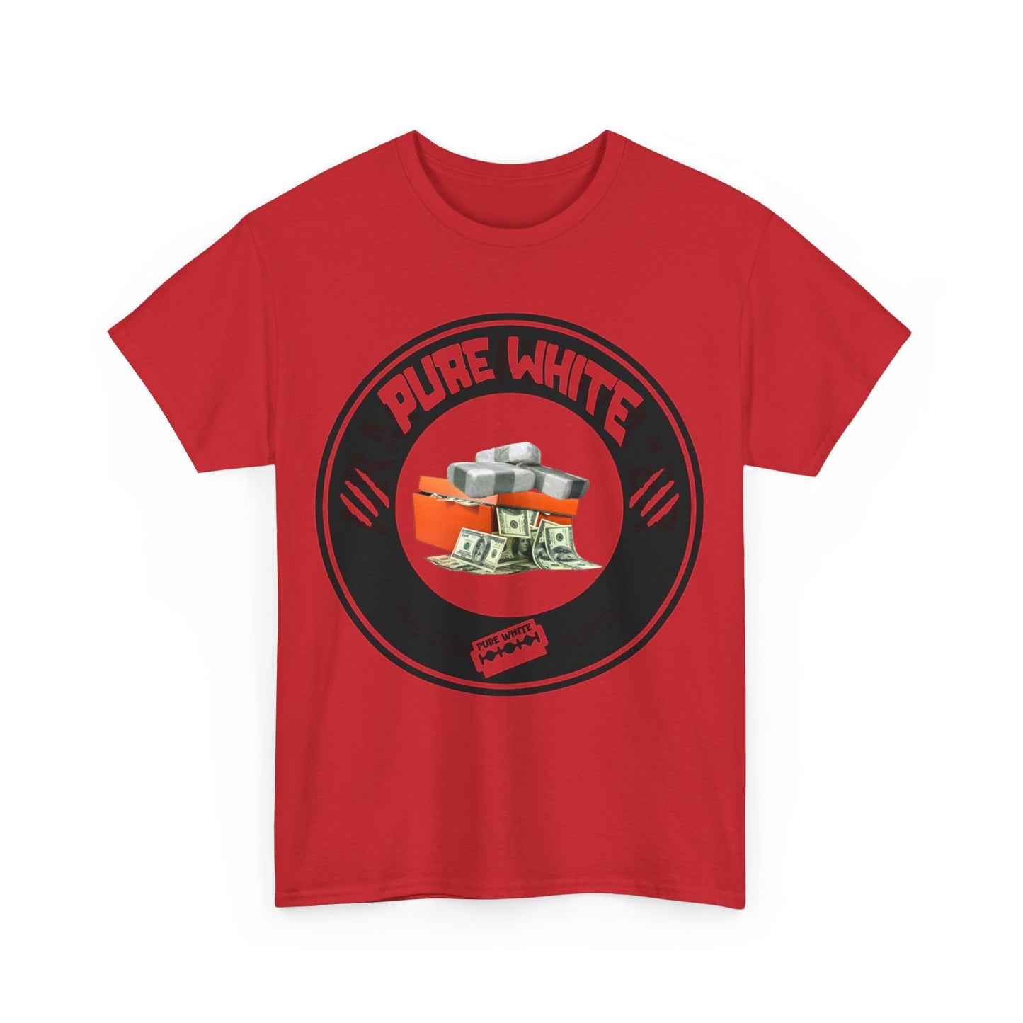 Pure White Street Legend collection Unisex Heavy Cotton Tee