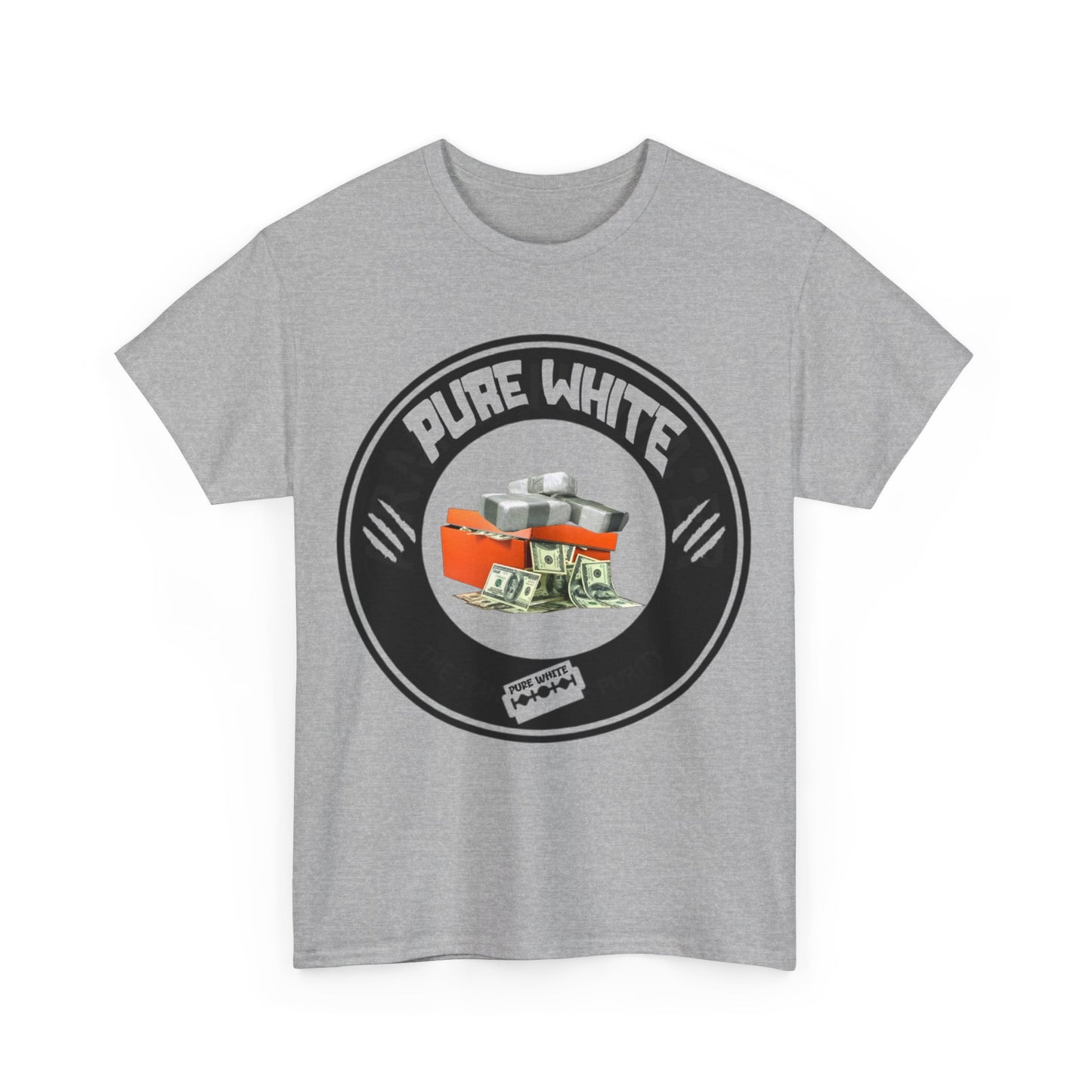 Pure White Street Legend collection Unisex Heavy Cotton Tee