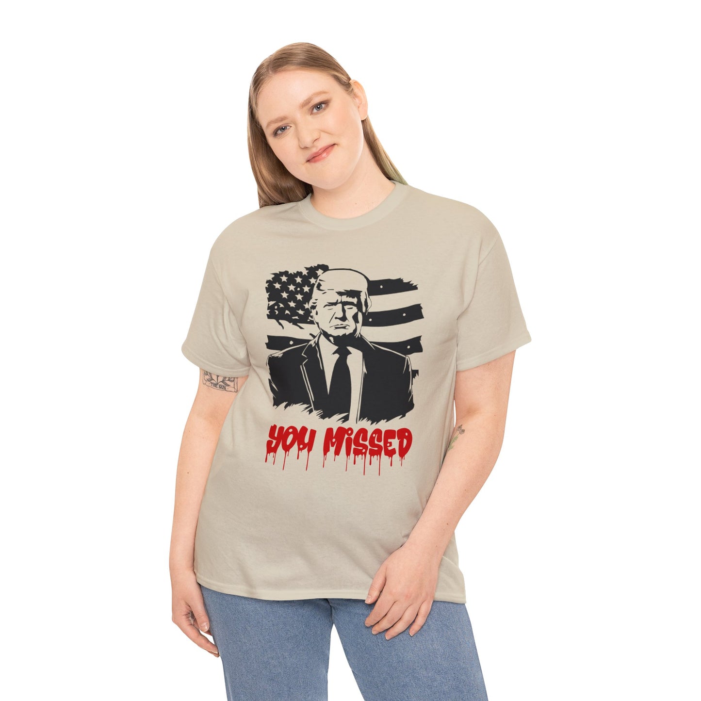 Trump You Missed Unisex Heavy Cotton Tee