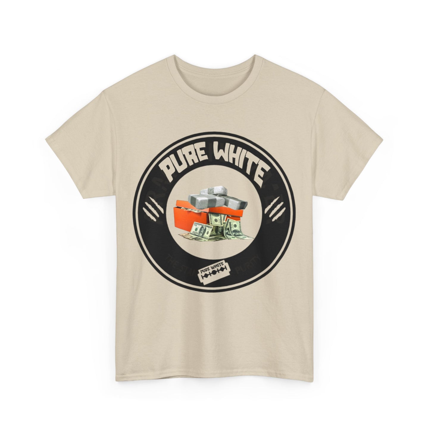 Pure White Street Legend collection Unisex Heavy Cotton Tee