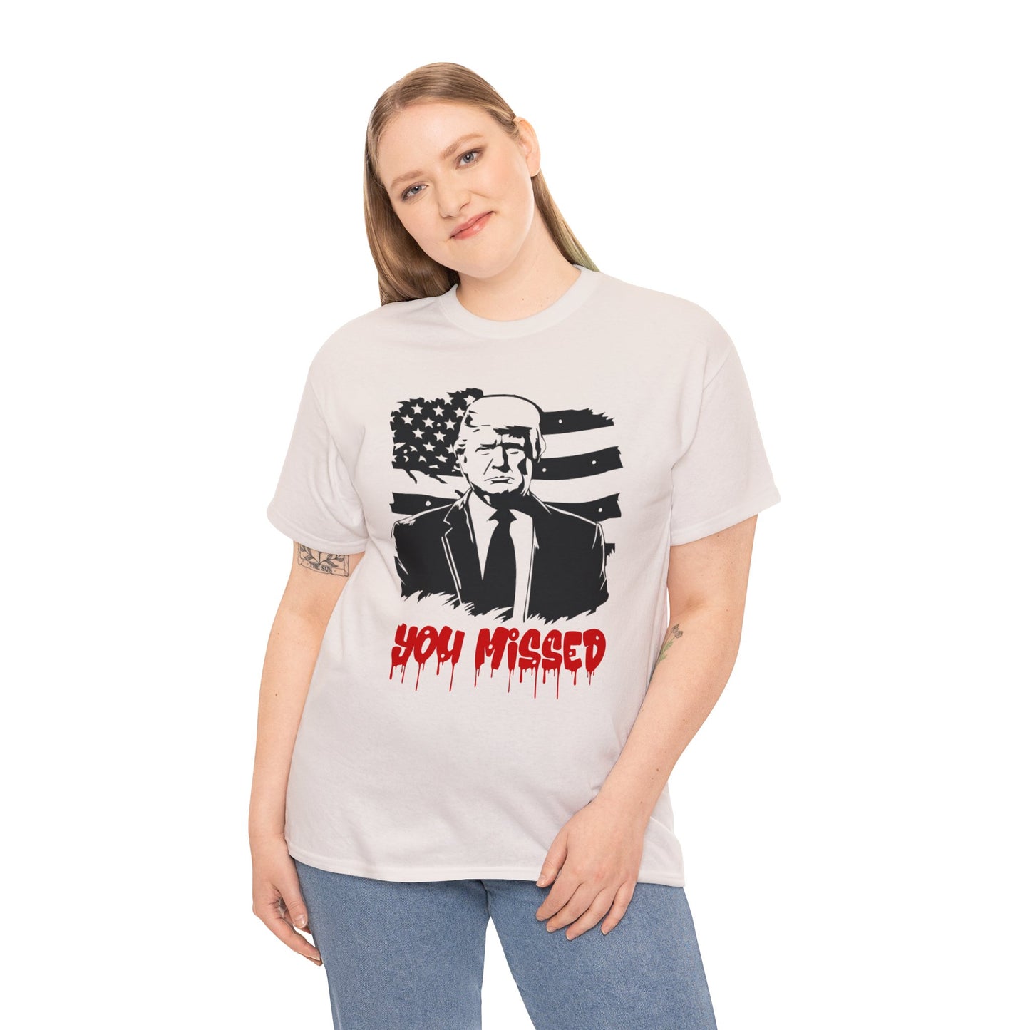 Trump You Missed Unisex Heavy Cotton Tee
