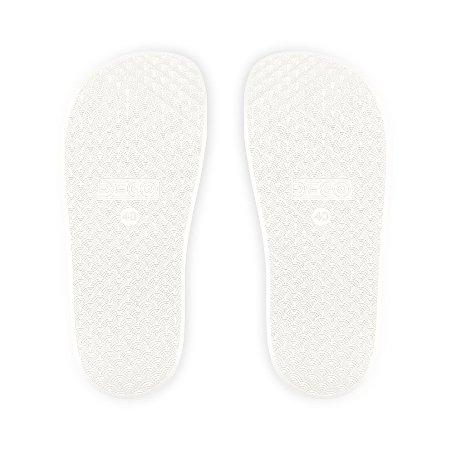Pure White Men's Removable-Strap Sandals