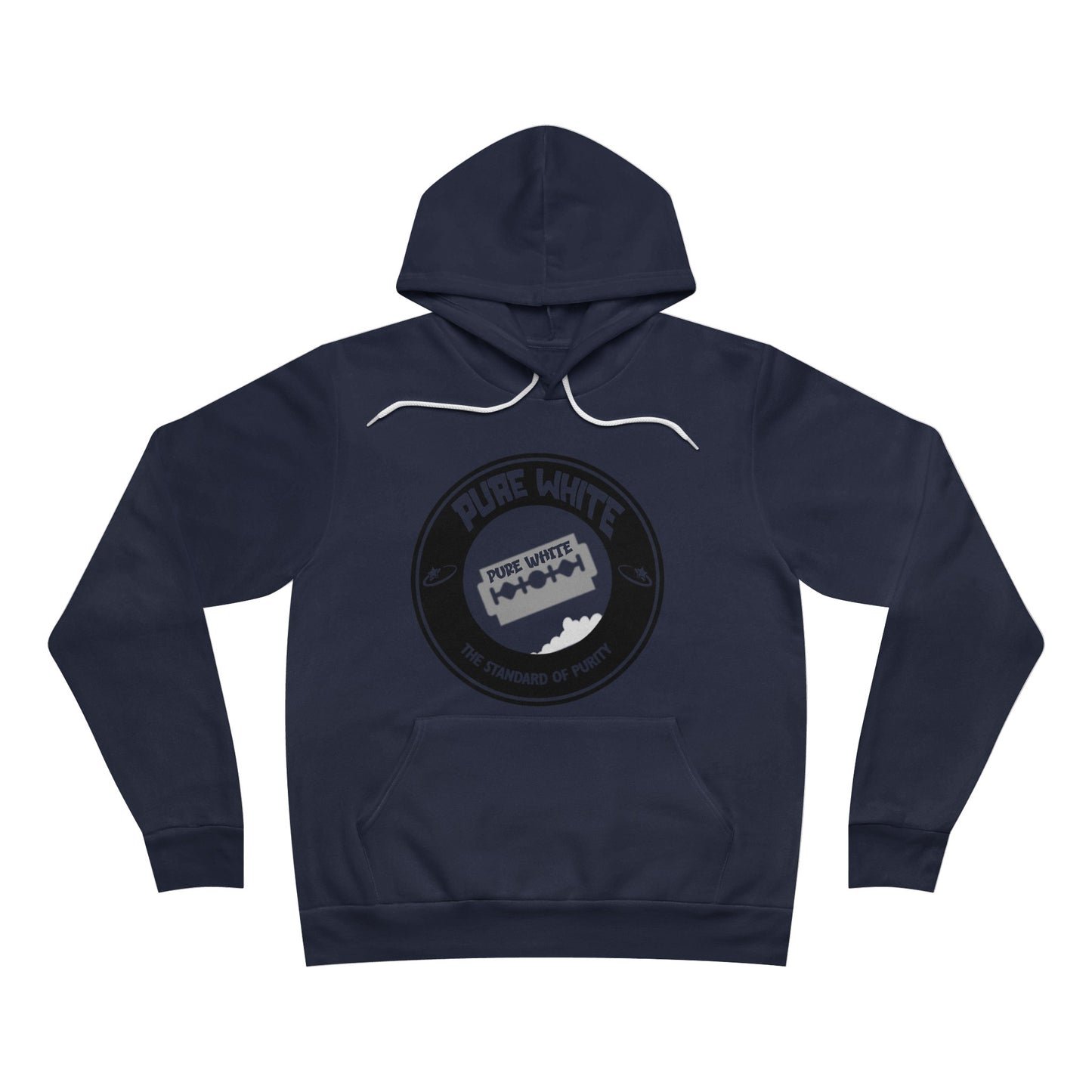 Pure White Collection Unisex Sponge Fleece Pullover Hoodie
