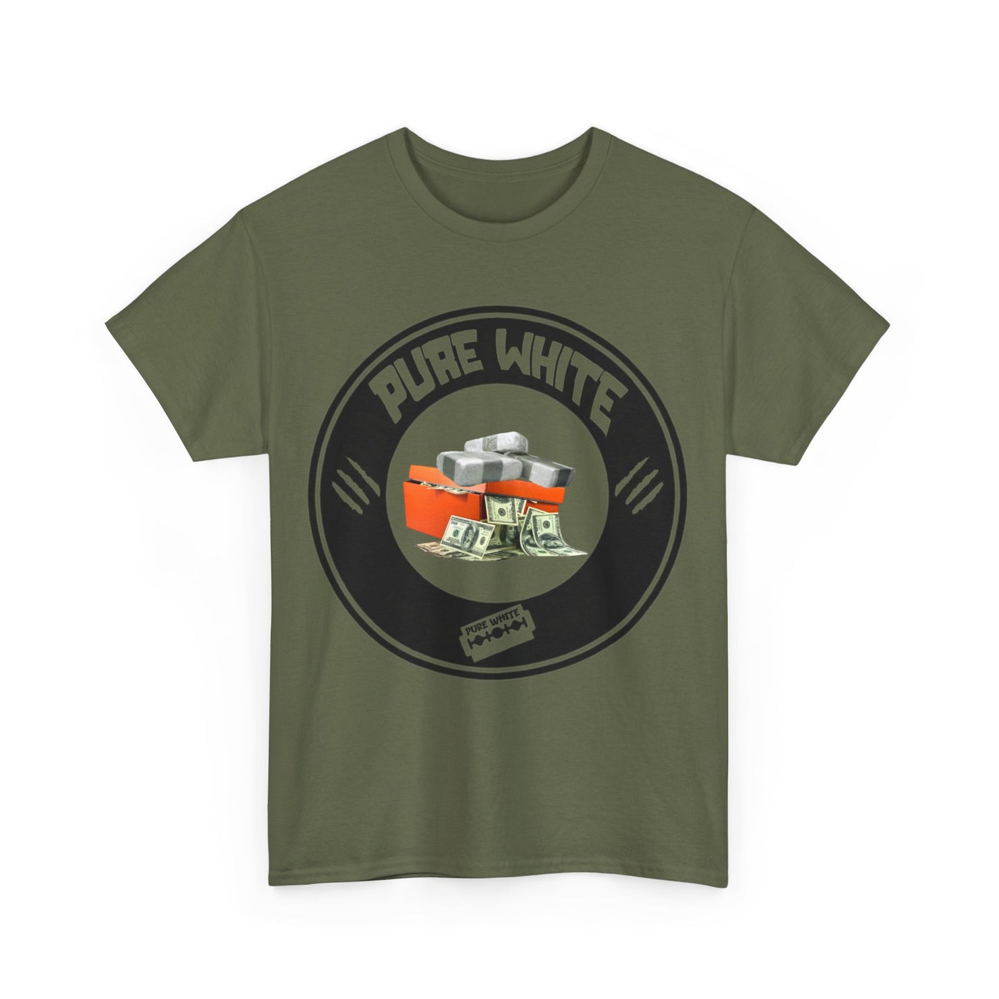 Pure White Street Legend collection Unisex Heavy Cotton Tee