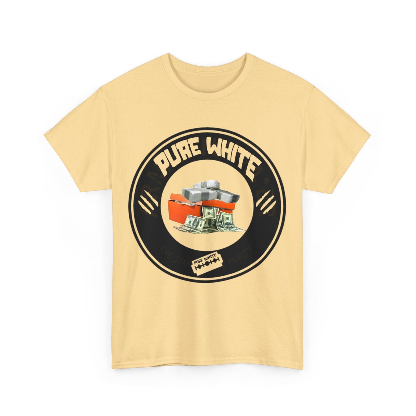 Pure White Street Legend collection Unisex Heavy Cotton Tee