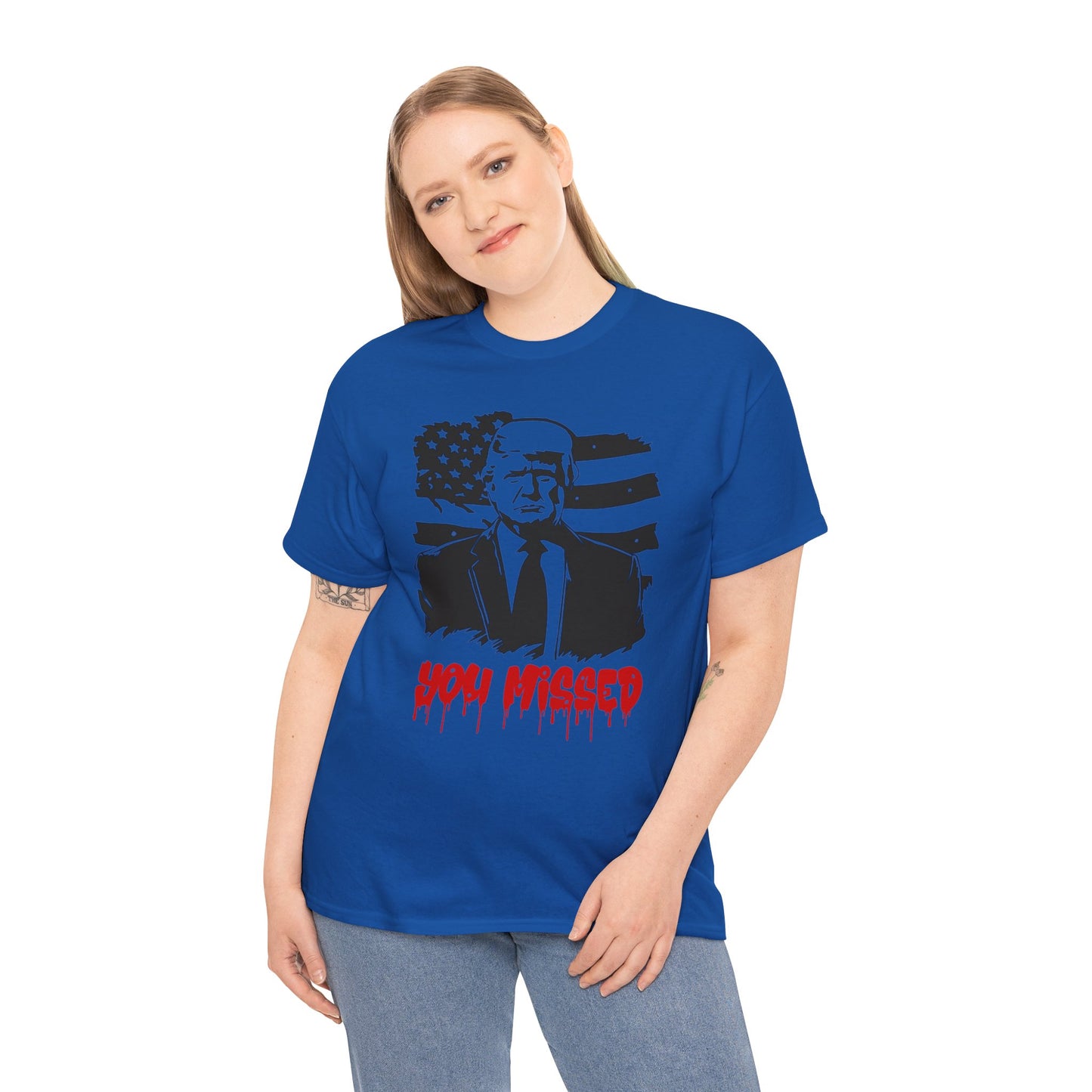 Trump You Missed Unisex Heavy Cotton Tee